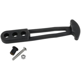 AYLIFU-1 Set Boat Telescoping Ladder Strap, Marine Grade Secure Retaining Rubber Latch Band with 3 Adjustable Mounting Holes for 2-Step or 3-Step Ladder (6 Inch)