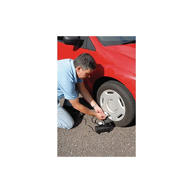 Draper Redline 81023 12 V Mini Analogue Air Compressor