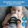 Dr. Brown’s Milestones 100% Silicone Baby Bottle Handles, Wide-Neck, Ecru,