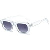 RUNHUIS Vintage Rectangle Sunglasses Women Men Retro Small Square Chunky