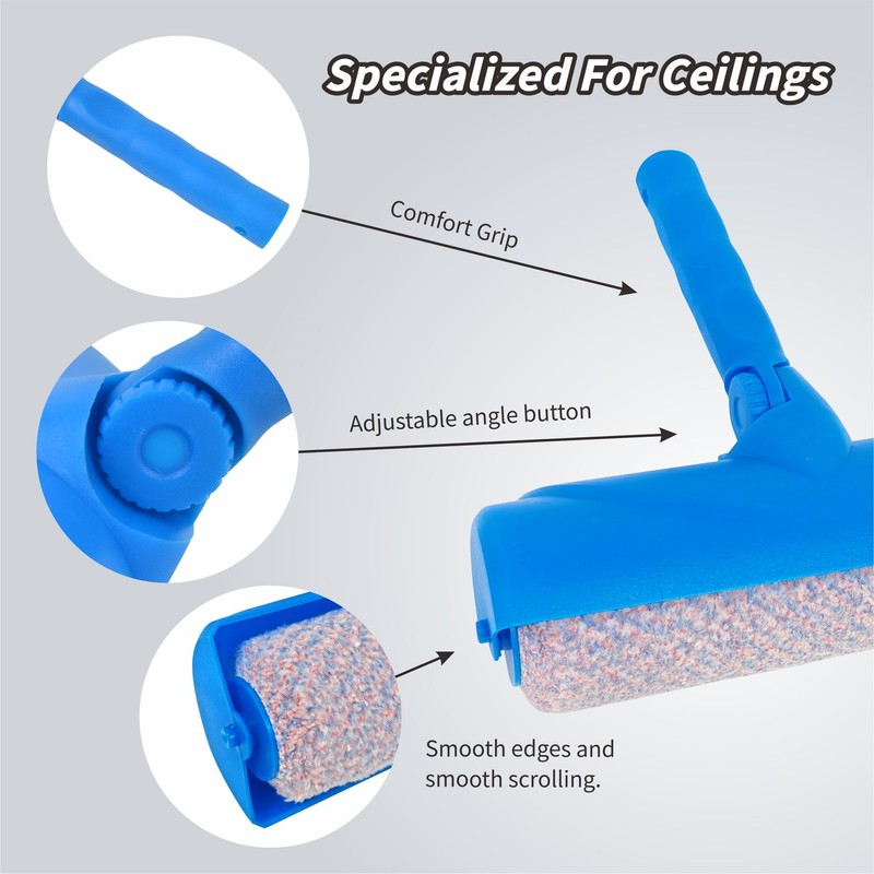 Nichiyo 10 Inch Ceiling Paint Roller with Shield Roller and