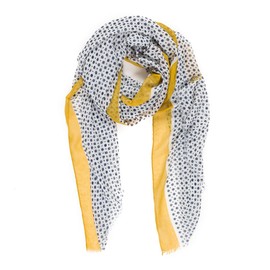 MIMOSITO Scarfs for Women Lightweight Floral Flower Fall Winter Fashion Wrap Shawl (Polka Dot Yellow)