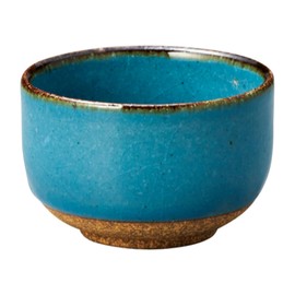 Banko Ware 19321 Blue Tea Cup Sen Rice Bowl Cup, Diameter Approx. 3.0 x Height 1.8 inches (7.5 x 4.5 cm), Capacity Approx. 4.2 fl oz (120 ml), Made in Japan