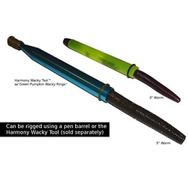 Wacky Rings (100 pk, Red – O-Rings for Wacky Rigging Senko Worms/Soft Stickbaits – Bait Saver Orings for 4&5” Senko Style Worms – Save Your Worms from Tearing While Wacky Rigging