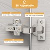 Furniware 2 pcs Soft Close Cabinet Hinge,110 Degree Inset Kitchen