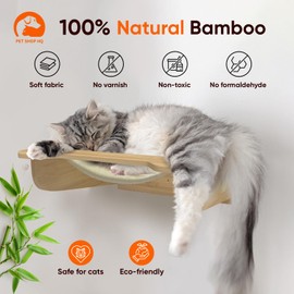 Cat Wall Shelves Furniture for Climbing - Cat House Wall Mounted - Indoor Wooden Floating Cat Furniture - Different Models Including Shelves, Perches, Hammock, Bed, Bridges, Walkways