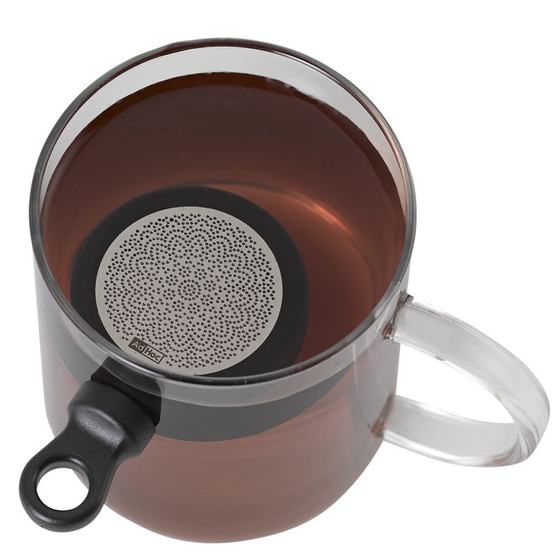 AdHoc TE31 MagTea Magnetic Tea Filter with Drainer MagTea, Black,