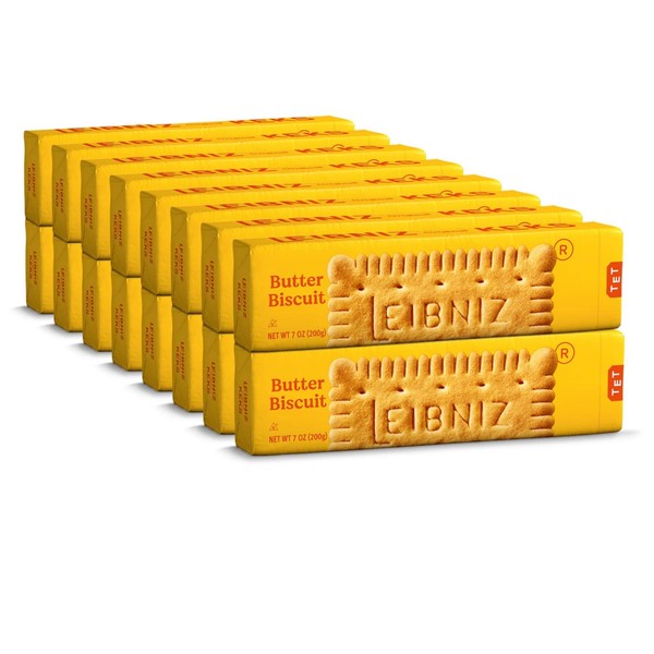 Bahlsen Leibniz Butter Biscuits (16 pack) | Our classic original buttery biscuits (7 ounce boxes)