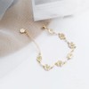 XUN Zhe Cute Daisy Flower Bracelet,Enamel Sun Flower Pendant Bracelet
