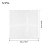 sourcing map 12pcs Cloth Napkins White Satin Table Napkins Polyester