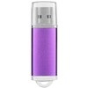 USB Flash Drive Transparent Cover Purple Portable Storage Memory Stick