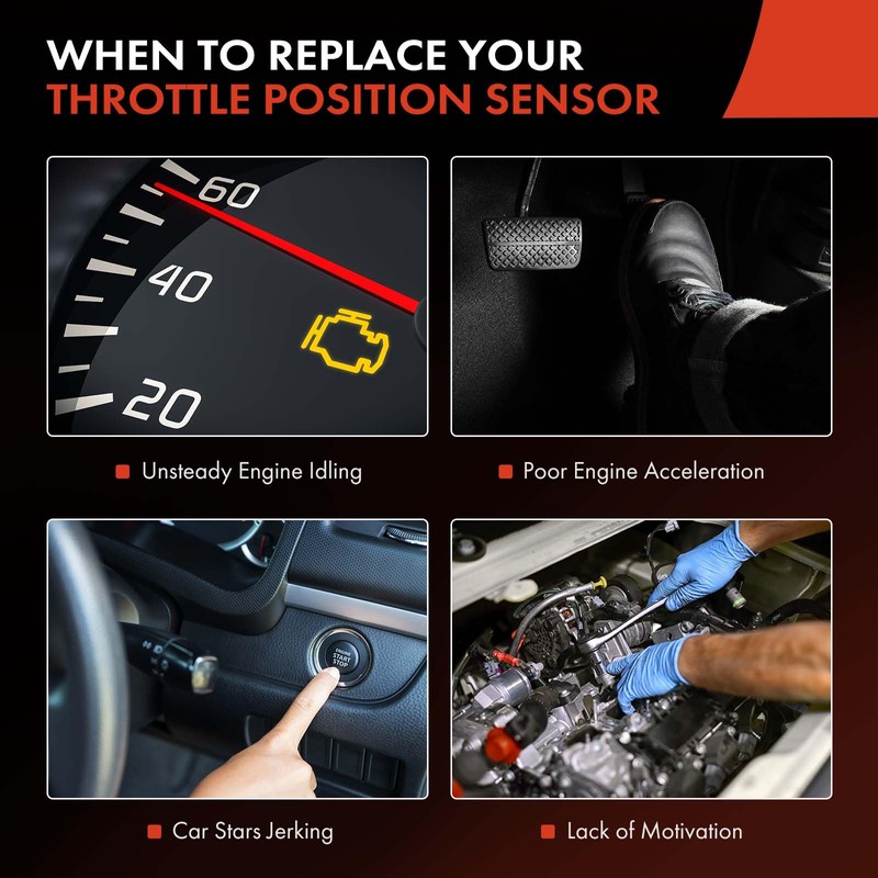 A-Premium TPS Sensor de posición del acelerador compatible con Jeep