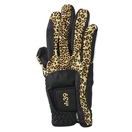 MIC 39 GOLF FIT39 Gloves, Unisex, MGF-220N, Right Handed (Left Handed), Leopard/Black, L Size