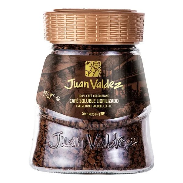 Café instantáneo clásico Juan Valdez Liofilizado frasco 95 g