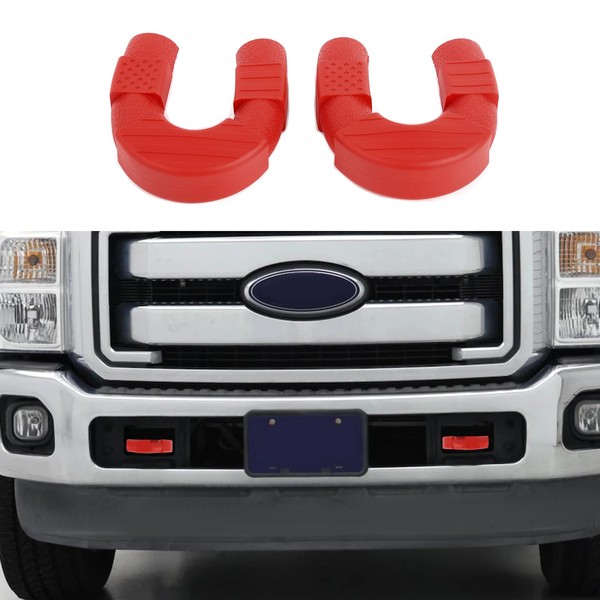 Red Tow Hook Covers Fit for Frod F250 F350 F450