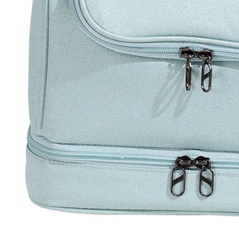 Travel Toiletry Bag Multiple Compartments Large Capacity Zipper Closure Wet