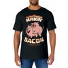 Makin' Bacon T-shirt, Pig, Funny Meatatarian, Zany Brainy T-Shirt