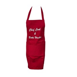 Classic Home Store Novelty Apron “Chief Cook & Bottle Washer” Kitchen Chef BBQ Pinny With Pocket