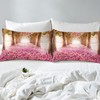 Trees Bedding Sheet Pink Floral Flowers For Kids Garden Fitted