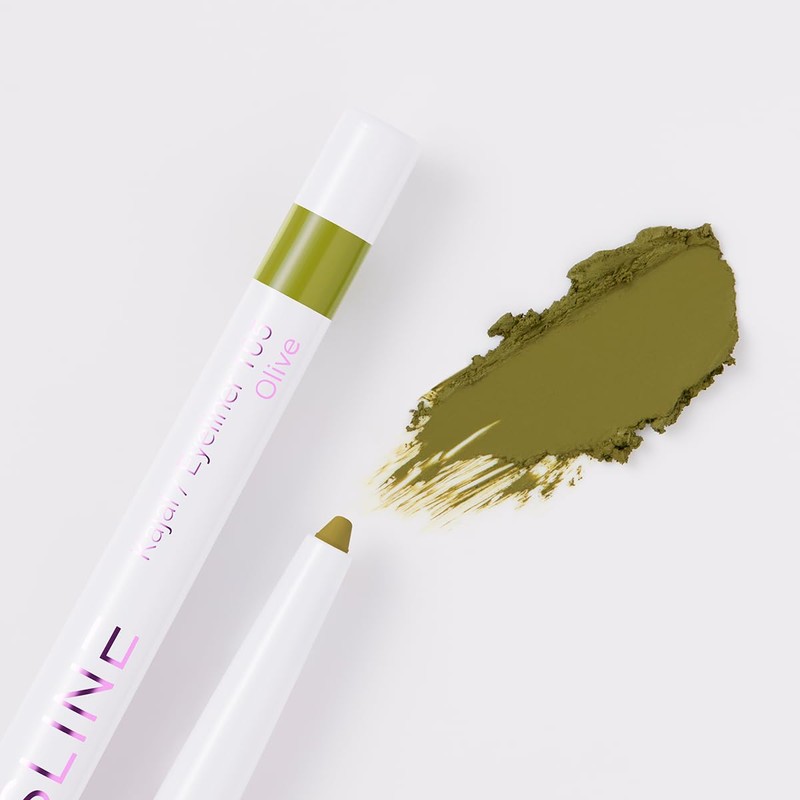 COSLINE Kajal and Eyeliner No. 105, Colour: Olive, Smudge-proof and