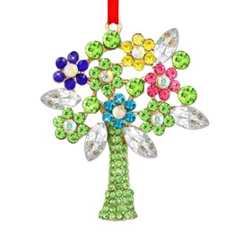 WhatSign Tree of Life Christmas Ornament - Metal Tree of Life Ornaments for Christmas Tree Decorations Tree of Life Decor Christmas Tree Ornaments Keepsake Tree of Life Gifts for Women