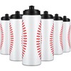 Yaomiao 6 Pcs Sports Squeeze Water Bottle Baseball Water Bottles
