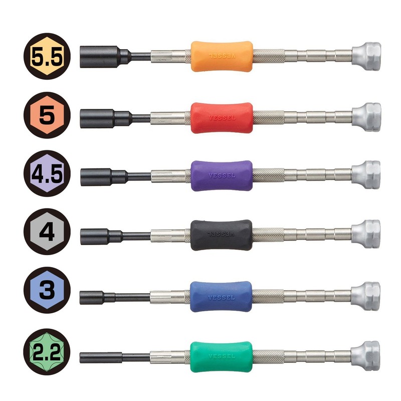 ベッセル(VESSEL) 精密 ナット ドライバーセット 6本入り TD-57
