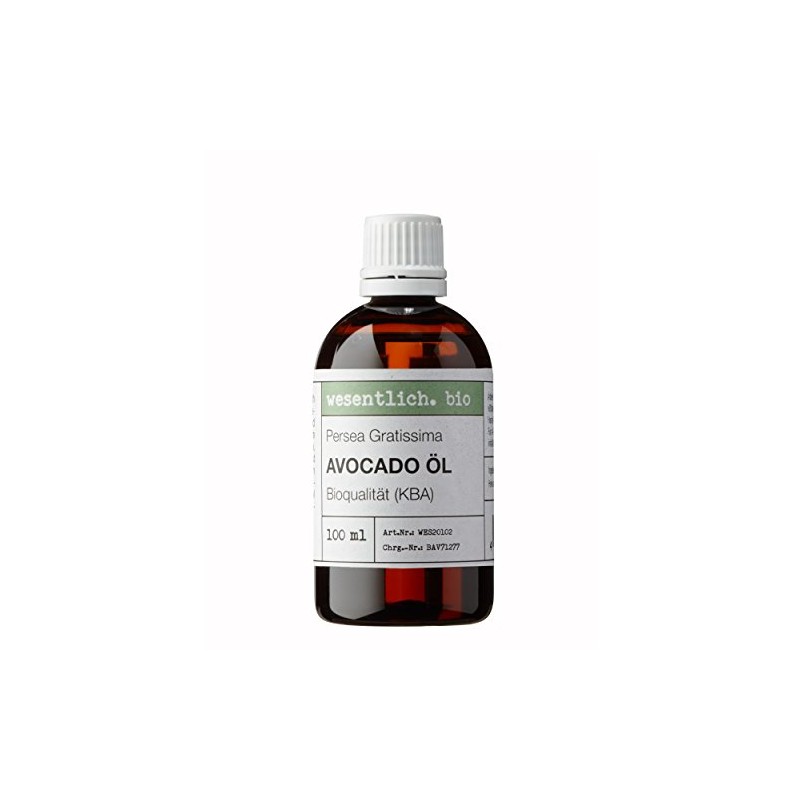 Avocado Oil Organic Cold Pressed 100 ml (Persea Gratissima) by