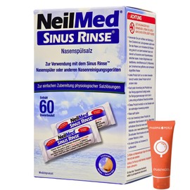 Neilmed Sinus Rinse Nasal Rinse Salt 3 x 60 Dosing Bags I Allergy I Hay Fever I Dry Nasal Mucosa I Sinus Inflammation I Cold I Economy Set Plus Pharma Perle Giveaway