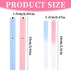 2 Pack Glass Nail Files for Natural Nails, Crystal Nail