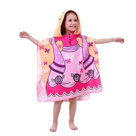 Children's Character Hooded Beach Robe / Swim & Bath Towel BB566 60*120cm/Car 3ea