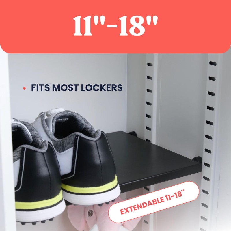 Home in Bold Metal Adjustable Locker Shelf | Heavy Duty