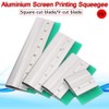 Ergonomic Aluminum Screen Printing Squeegee Silver Aluminum Handle Rubber Blade