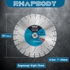 RHAPSODY 14 Inch Laser Welded Diamond Concrete Saw Blade, Segmented