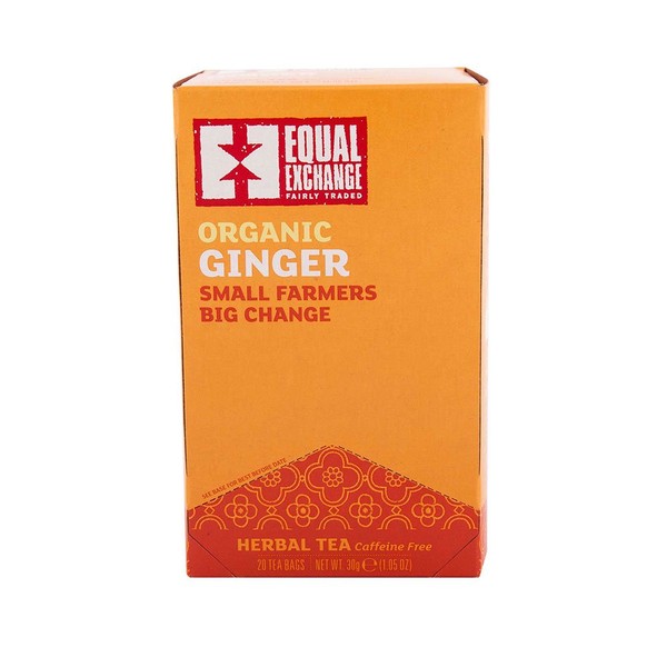 Equal Exchange Organic Caffeine Free Ginger Tea, 20-Count