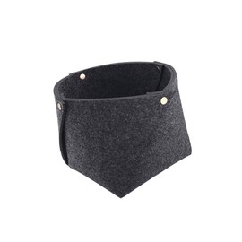 MAGICLULU 2pcs Felt Storage Basket for Desk and Home Organization Night Grey Desktop Caddy for Stationery Pens Makeup and More Stylish and Functional Storage for Living Rooms and Closets