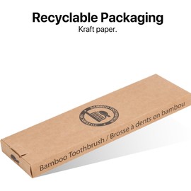 SeaTurtle Cepillos de Dientes de Bambú con Cerdas Vegetales Compostables 4 Piezas