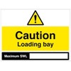 Caution Loading Bay, Maximum SWL : (blank space) (semi rigid