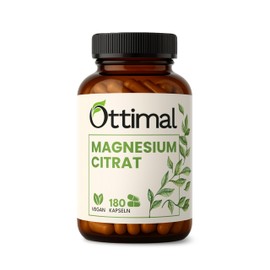 (107% NRV - 400 mg) Laborgeprüft Magnesiumcitrat Hochdosiert Kapseln - 180 vegane Magnesium Kapseln - 2400 mg Magnesiumcitrat, davon 400 mg Elementares Magnesium ohne Zusatzstoffe - 2-Monats-Vorrat