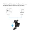 TELESIN 360 Degree Rotation Motorcycle Rearview Mirror Support Clamp Motion
