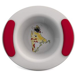 Ornamin children's bowl 200 ml "Giraffe" red | sturdy kids' tableware, ideal for small portions | melamine, BPA-free, non-slip bowl, toddler tableware, plastic bowl, dessert bowl