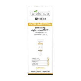 Bielenda Dr Medica Overpigmentation Step 1 Night Exfoliating Cream, Visibly Improves Skin Condition, 30 ml