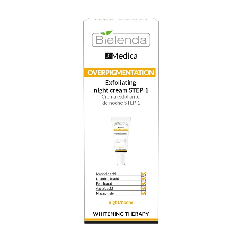 Bielenda Dr Medica Overpigmentation Step 1 Night Exfoliating Cream, Visibly