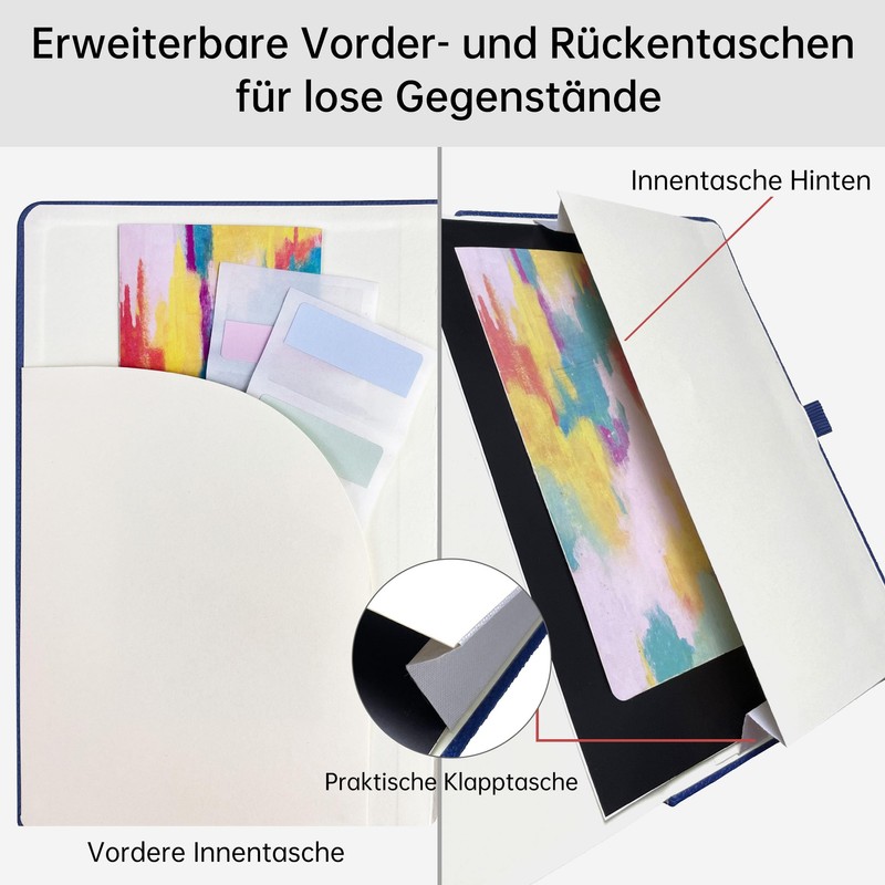 Mlife A5 Lined Journal Notebook, 360 Pages and 100 g/m²