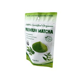 Chérie Sweet Heart Matcha Green Tea Powder - USDA Organic - Smoothies, Lattes, Baking, Recipes - Antioxidants, Energy, 4 oz (packaging may vary)