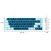 MageGee Portable 60% Mechanical Gaming Keyboard, MK-Box LED Backlit Compact