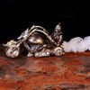 Nemesis Now Wheels of Steel 29cm Steampunk Motorcycle Skeleton Figurine,
