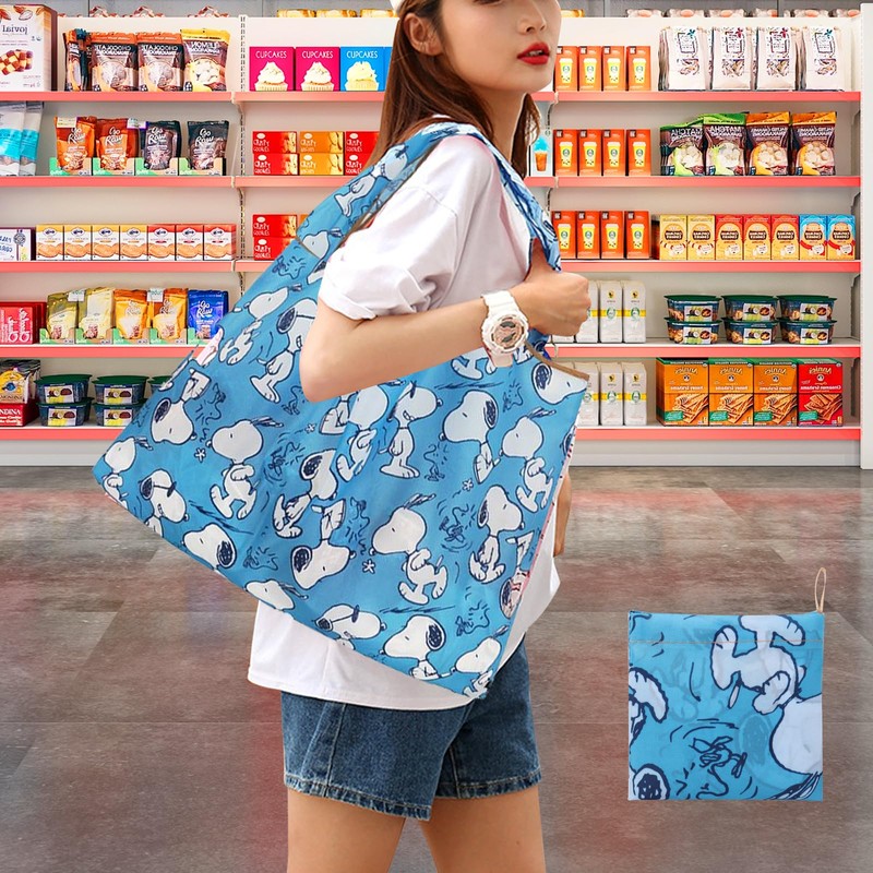 HTPARY Eco Bag, Large Capacity, Foldable, Popular, Eco Bag, Large,