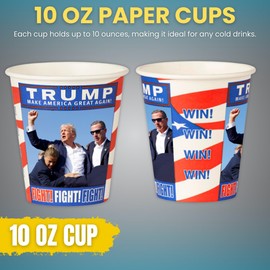 Smygoods Trump Disposable Cup, (Pack of 50-10 oz)