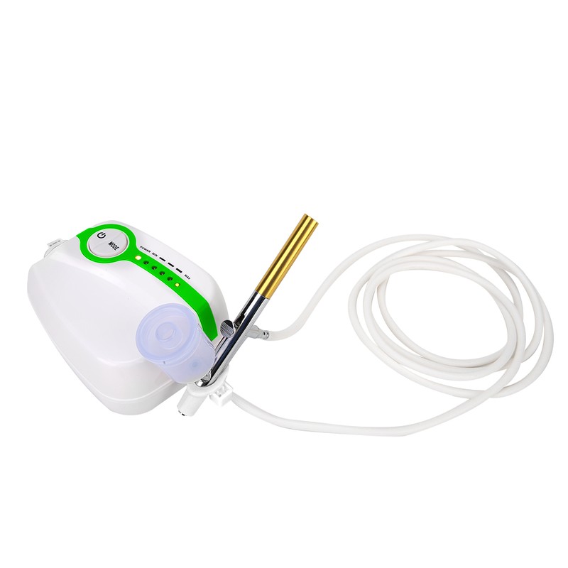 Green Portable Oxygen Injection Machine Airbrush Gun Spray Gun Nail